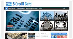 Desktop Screenshot of 5creditcard.com