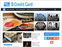 Tablet Screenshot of 5creditcard.com
